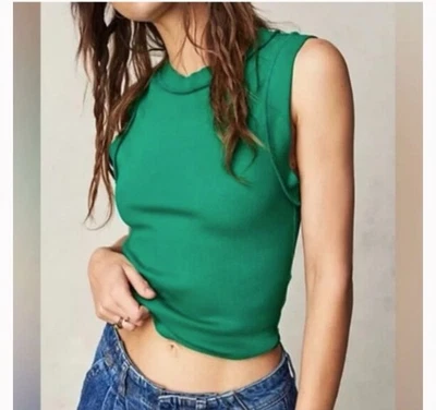 We The Free Kate Emerald Green Tank Medium  - Image 1 of 4