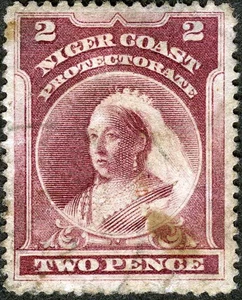 Niger Coast Protectorate 1894 Queen Victoria gebraucht (SC# 45) - Bild 1 von 1