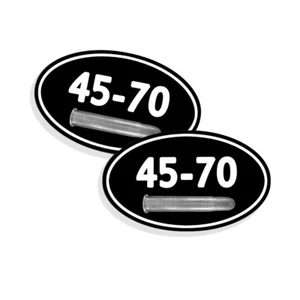 45-70  Ammo Can STICKERS LABELS DECALS Ammunition Gun Case 5"x3" OVAL 2 pack - Picture 1 of 1