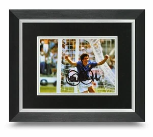 Signed Framed Paolo Rossi Italy World Cup Display Juventus - Picture 1 of 2