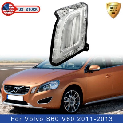 Luz antiniebla diurna LED DRL 31278557 lado izquierdo para Volvo S60 V60 2011-2013 Foto 1 de 4
