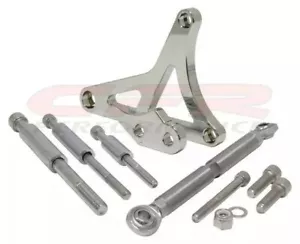 For 79-93 Ford Mustang 5.0L Chrome Alternator Bracket Set Small Block 289 302 - Picture 1 of 1