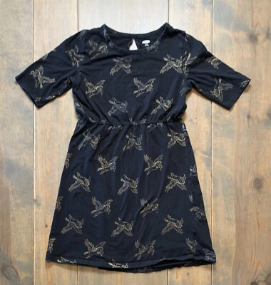 Vestido de niña Old Navy manga corta negro estampado de caballos voladores cintura elástica talla:14 Foto 1 de 4