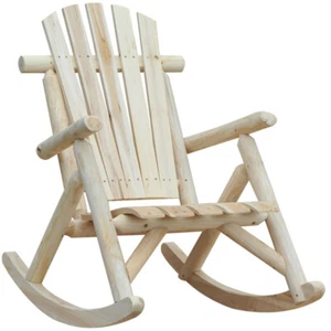 Fir Wood Garden Chair Rocking Chair - Picture 1 of 7