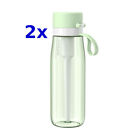 2 x PHILIPS Trinkflasche GoZero Fitnessflasche inkl. Wasserfilter