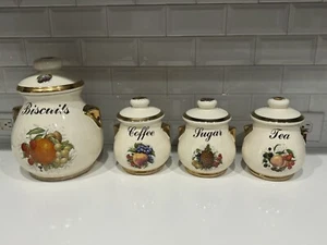 Botes de frutas vintage KLM STAFFORDSHIRE INGLATERRA adorno dorado - Imagen 1 de 11