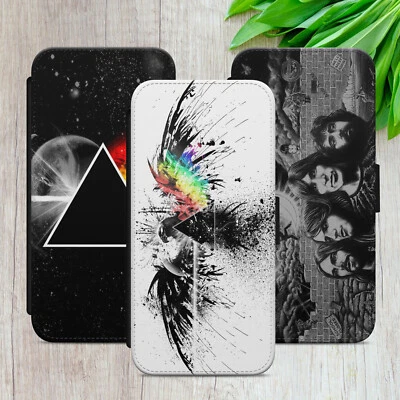 PINK FLOYD FLIP FOR IPHONE SAMSUNG GOOGLE ROCK BAND GIFT WALLET CASE PHONE COVER - Image 1 of 4