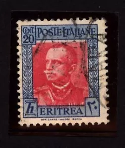 1931 ERITREA VARIETÀ CENTRO SPOSTATO IN BASSO SASSONE 196f USATO (C20) - Imagen 1 de 2