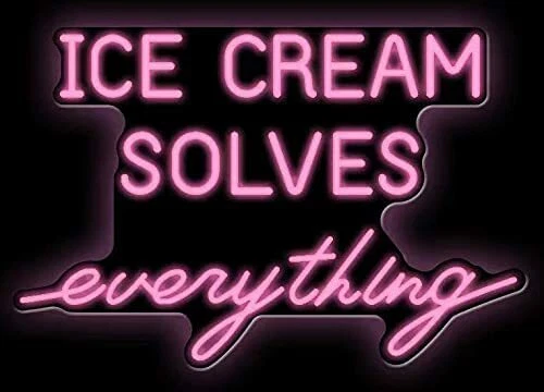 Linda decoración LED vívida helado resuelve todo 24" letrero de neón lámpara flexible Foto 1 de 1