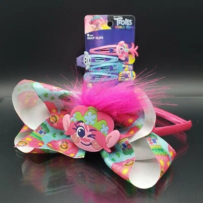 Scunci Trolls World Tour Headband & Snap Hair Clips  - Image 1 of 4