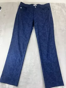 PETER MILLAR Pants Men's 35x31 Blue Camouflage Skull Crown Sport 5-Pocket Golf - Picture 1 of 12