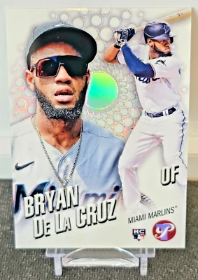 2022 Bryan De La Cruz Topps Prisitine Fresh Faces Insert Refractor RC #FF-14 - Image 1 of 2