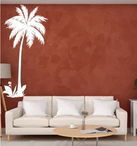 Palm Tree Wall Decal, 1 palm trees vinyl sticker, palm tree décor, tropical déco - Picture 1 of 4