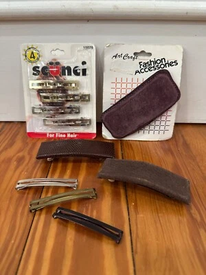 Scunci Barrettes VTG No-Slip Grip Open Center Stay Tight Various Lot Retro 1998 - Image 1 of 3