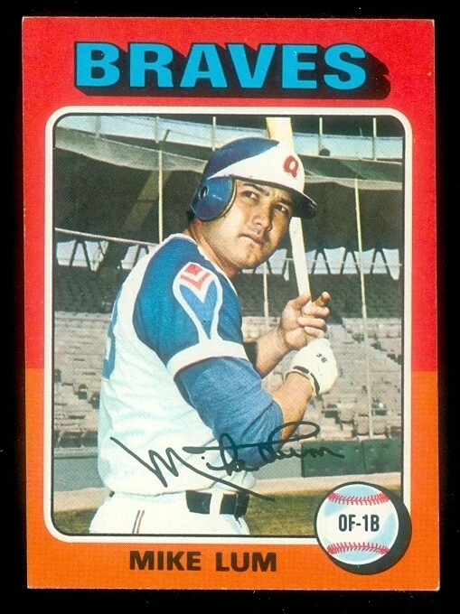 1975 TOPPS MINI #154 MIKE LUM EXMT - Image 1 of 1