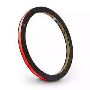 DS18 8" Anelli Altoparlanti Plastica Trasparente Plexiglass Distanziale 1/2" con Luci LED RGB - Foto 1 di 5