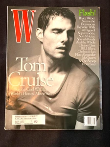 W Magazine Fashion Magazine from July 2002. Tom Cruise Eyes Wide Shut Cover - Picture 1 of 3