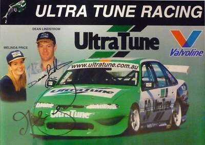 Holden Commodore VR Ultra Tune Racing Melinda Price Dean Lindstrom Signed Poster
