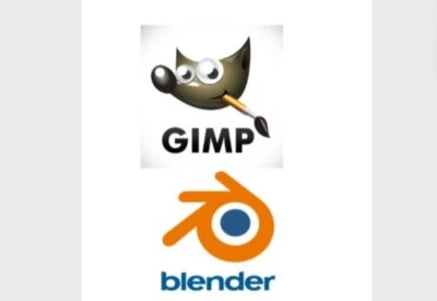2 PROGRAMS GIMP plus BLENDER software bundle Video picture editing 3D ON USB - Image 1 of 4