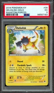 PSA Pokemon XY Miscut MC Misprint 2014 Heliolisk Holo 30/119 Phantom Forces 5 OC - Picture 1 of 1