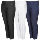 Ladies Straight Leg Trousers Island Green Golf Pull On Quick Dry Stretch Trouser