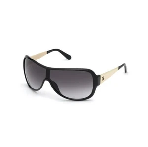 GUESS Herren Shield Sonnenbrille GU6975 01B Schwarz Gold / Grau 145 mm Neu+Etui - Bild 1 von 5