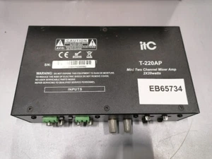 ITC T-220AP Mini Two Channel Mixer Amp - Used, Scratched - Picture 1 of 7