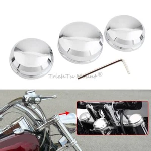 Chrome Upper Fork Stem Nut Cover Fits For Harley Dyna Low Rider Heritage Softail - Bild 1 von 16