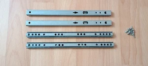Teleskopschienen, Schubladenschienen, Schubladenauszug, 2 Stück, 1 Paar - Bild 1 von 1