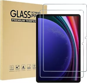 2Pc Tempered Glass Screen Protector Samsung Galaxy Tab S9 FE S9 FE+ S9 S9+ S8 S7 - Picture 1 of 19