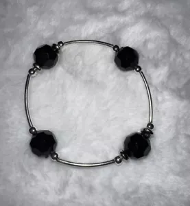SALE My Blessings Bracelet 6 1/2” Black, Friendship, School colors, Thank you - Picture 1 of 5