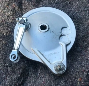 Honda CL400 NC38 CB400SS Japanese Import Rear Brake Shoe Mount Plate 4300km Only - Picture 1 of 2