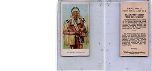 V101 Willard's Chocolates, Indian Series, 1925, #2 Big Spring, Blackfeet Chief - Picture 1 of 1