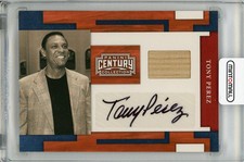 2010 Panini Century Collection Tony Perez Autograph Personally Used Bat 12/15