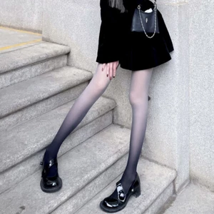 Fashion Lady Gradient Color Pantyhose Semi-sheer Sexy Tights Lolita Sweet Summer - Picture 1 of 19