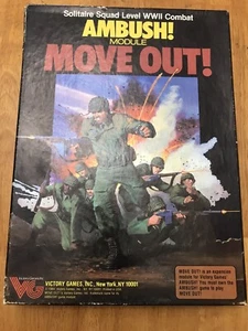 Expansion Module Move Out And Purple Heart, Avalon Hill, 1984 Some Unpunched - Picture 1 of 12