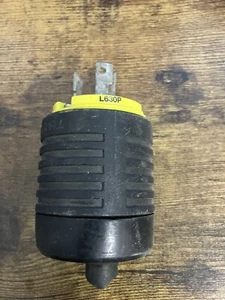 Pass & Seymour L630P Yellow Locking Twist Plug - Picture 1 of 2