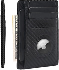 Airtag Wallet For Men,Slim Minimalist Wallet For Apple Air Tag,Front Pocket