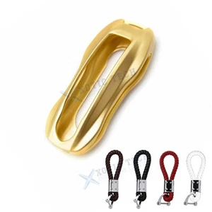 Gold Aluminum Keyless Fob Case Hard Shell Cover For Cayenne 2018 Panamera 2017+ - Picture 1 of 12