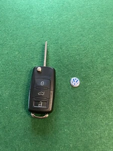 CHIAVE TELECOMANDO PER VW GOLF CADDY JETTA SCIROCCO EOS ALTEA 1K0959753G ID48 - Foto 1 di 3