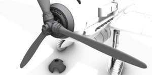 Cmk Q72389 - 1:72 Messerschmitt Bf 109E Detailed Propeller Spinner - New - Picture 1 of 1