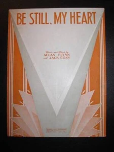Be Still My Heart Sheet Music 1934 Allan Flynn Jack Egan Voice Piano Vintage (O) - Picture 1 of 4