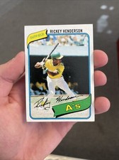 1980 Topps Rickey Henderson Rookie Card RC #482 Oakland Athletics