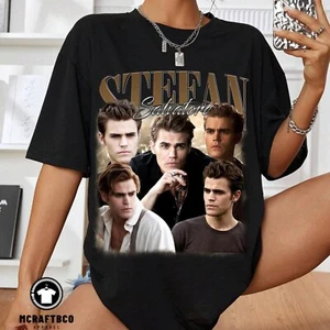 Limited Stefan Salvatore Vintage T-Shirt, Gift For Women and Man Unisex T-Shirt - Picture 1 of 3
