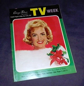 Donna Reed Christmas TV Week Titelmagazin Chicago Tribune 1962 tolle Farbe ! - Bild 1 von 2