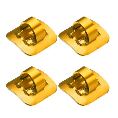 4 piezas Abrazaderas C-Clips Carcasa Manguera Guía con Asiento Adhesivo para MTB, Dorado Foto 1 de 4