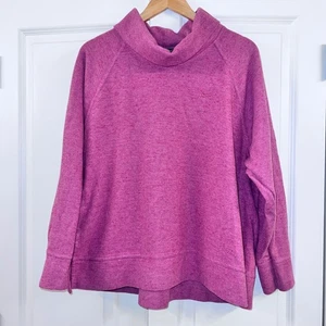 Maglione Nike donna XXL rosa erica collo cappuccio manica lunga top - Foto 1 di 9