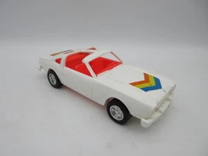 Vintage Processed Plastic 7.25" White Ford T-Top Cobra Mustang II Model Car RARE - Picture 1 of 8