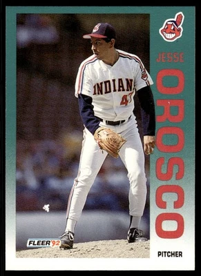 1992 FLEER JESSE OROSCO #121 CLEVELAND INDIANS 942 - Image 1 of 2
