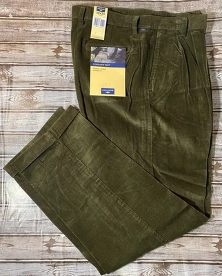 Dockers Men’s Corduroy Pants 38x34 Pleated Cuffed Relaxed Fit 40617 - Image 1 of 4